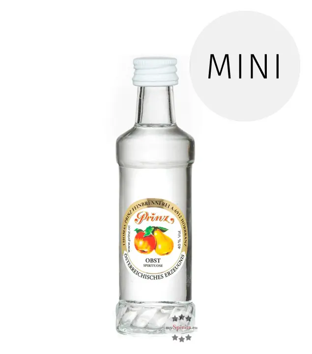 Prinz: Obstschnaps Miniatur / 40 % Vol. / 0,04 Liter-Flasche