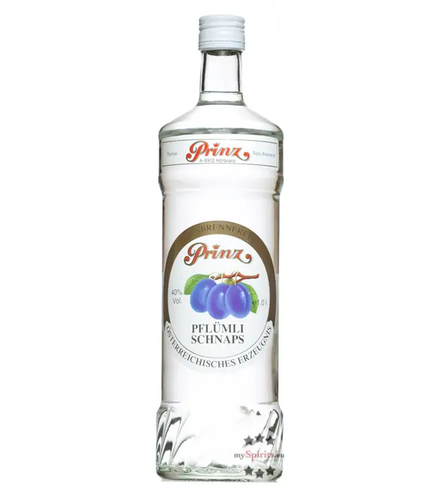 Prinz: Pflümli-Schnaps / 40% Vol. / 1,0 Liter - Flasche