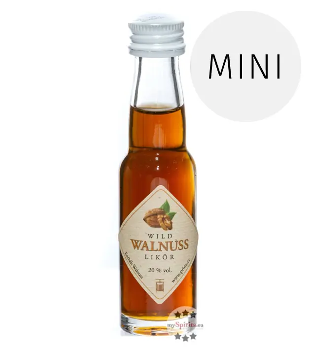 Prinz: Wild Walnuss Likör Mini / 20 % Vol. / 0,02 Liter - Flasche
