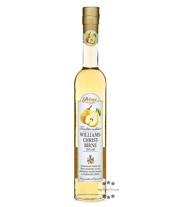 Prinz: Williams-Christ-Birnen-Likör Traditionslikör / 25 % Vol. / 0,5 Liter-Flasche