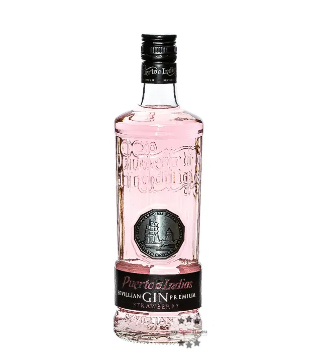 Puerto de Indias Strawberry Sevillian Gin Premium / 37,5 % Vol. / 0,7 Liter-Flasche