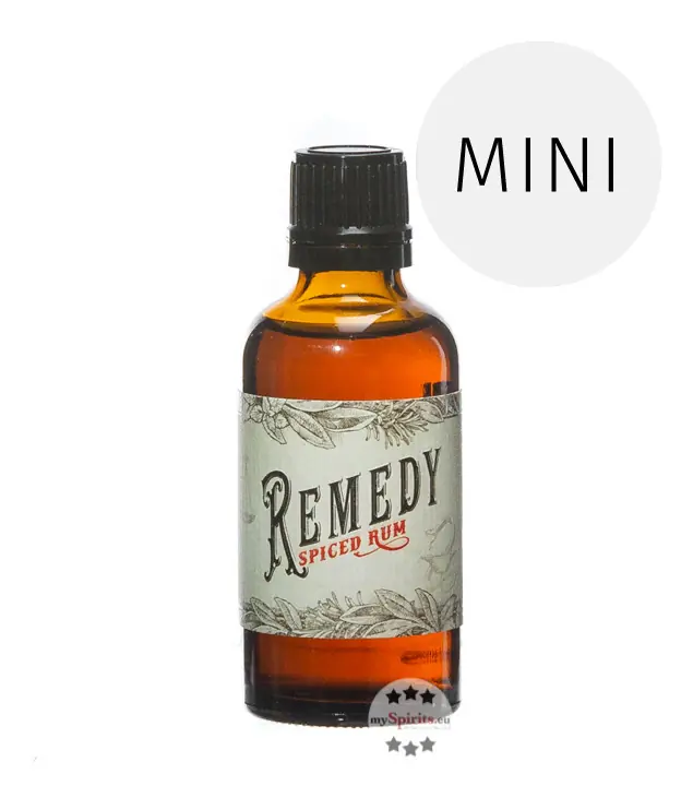 Remedy Spiced (Rum Basis) Miniatur 5cl / 41,5 % Vol./ 0,05 Liter-Flasche