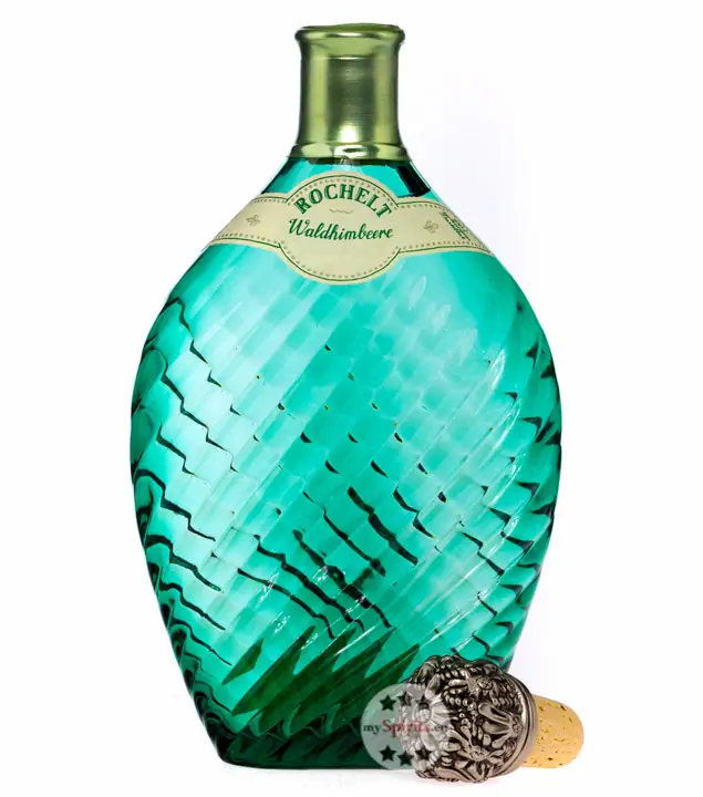 Rochelt Waldhimbeere – Edelbrand aus der süßen Waldhimbeere / 52 % Vol. 0,35 Liter-Flasche in der Holzkiste