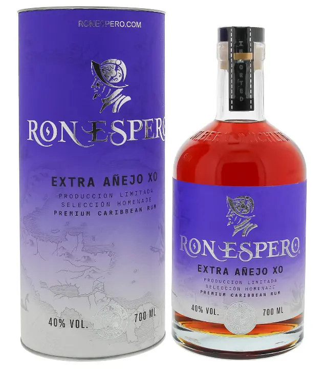 Ron Espero Extra Anejo XO Rum / 40 % Vol. / 0,7 Liter-Flasche in Geschenkdose