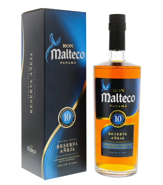 Ron Malteco: 10 Years Old Reserva Aneja Ron de Panama / 40 % vol / 0,7 Liter-Flasche in Geschenkbox