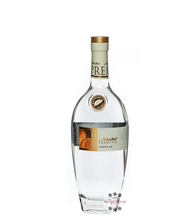 Scheibel Premium Marille (Aprikose) doppelt über Gold destilliert / 40 % Vol. / 0,7 Liter-Flasche