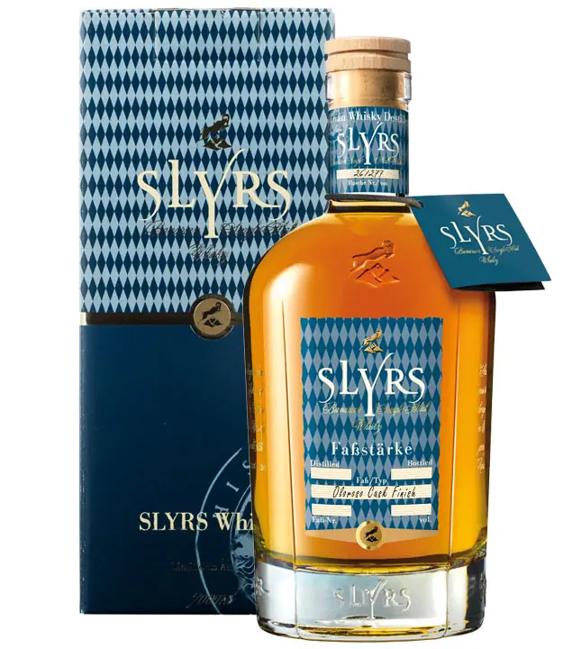 Slyrs Whisky Fassstärke Single Cask / 57 % Vol. / 0,7 Liter-Flasche in Geschenkbox