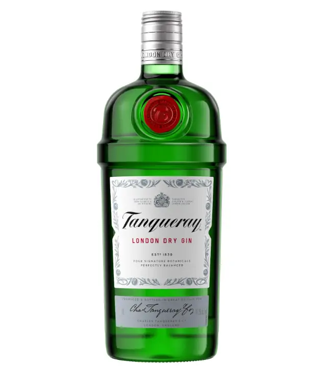 Tanqueray London Dry Gin Imported / 43,1 % Vol. / 1,0 Liter-Flasche