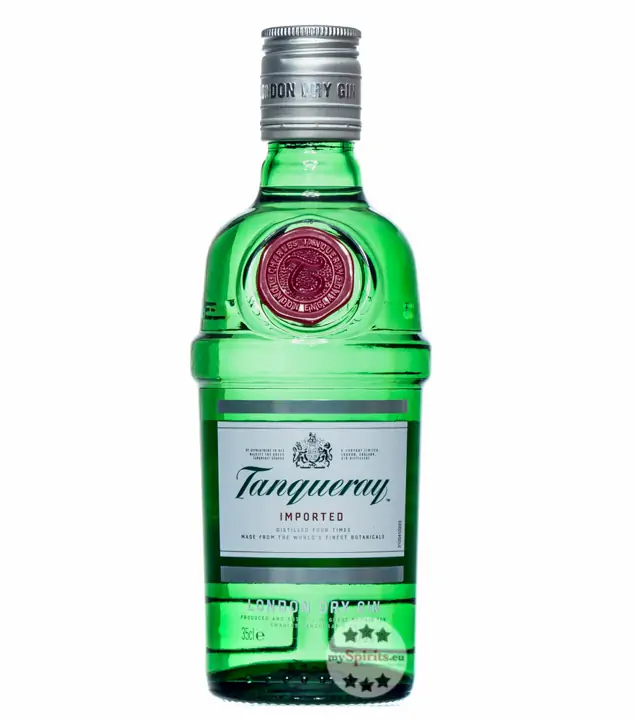Tanqueray London Dry Gin / 47,3 % vol. / 0,35 Liter-Flasche