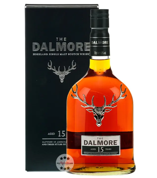 The Dalmore 15 Jahre Highland Single Malt Scotch Whisky / 40 % Vol. / 0,7 Liter-Flasche in GP