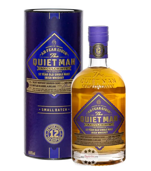 The Quiet Man An Culchiste 12 Year Old Single Malt Irish Whiskey / 46 % Vol. / 0,7 Liter-Flasche in Geschenkdose
