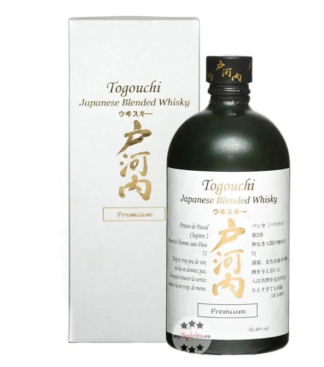 Togouchi Premium Japanese Blended Whisky / 40 % Vol. / 0,7 Liter-Flasche in Geschenkkarton