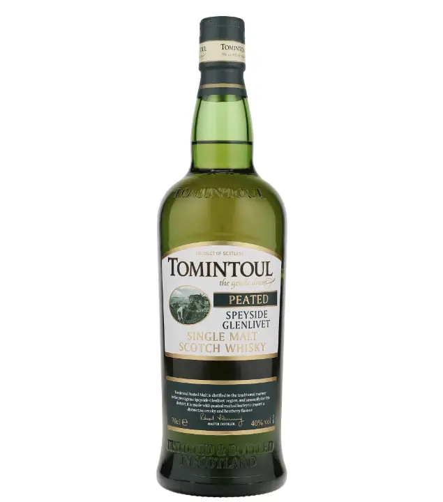 Tomintoul Peated Speyside Glenlivet Single Malt Scotch Whisky / 40 % Vol. / 0,7 Liter-Flasche in Geschenkdose
