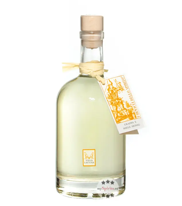 Villa Laviosa Miele Schnaps mit Grappa & Honig / 40 % Vol. / 0,5 Liter-Flasche