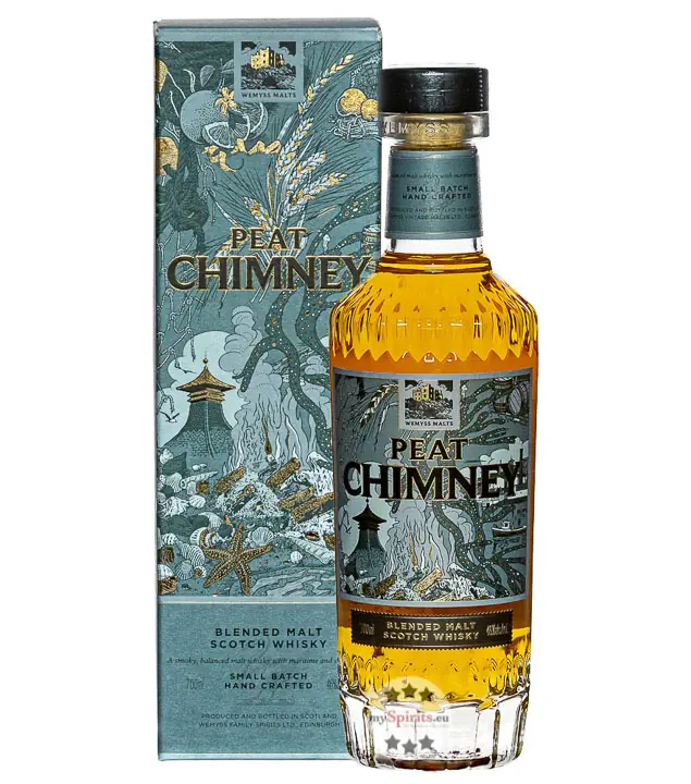Wemyss Malts Peat Chimney Blended Malt Scotch Whisky / 46 % Vol. / 0,7 Liter-Flasche in Geschenkkarton